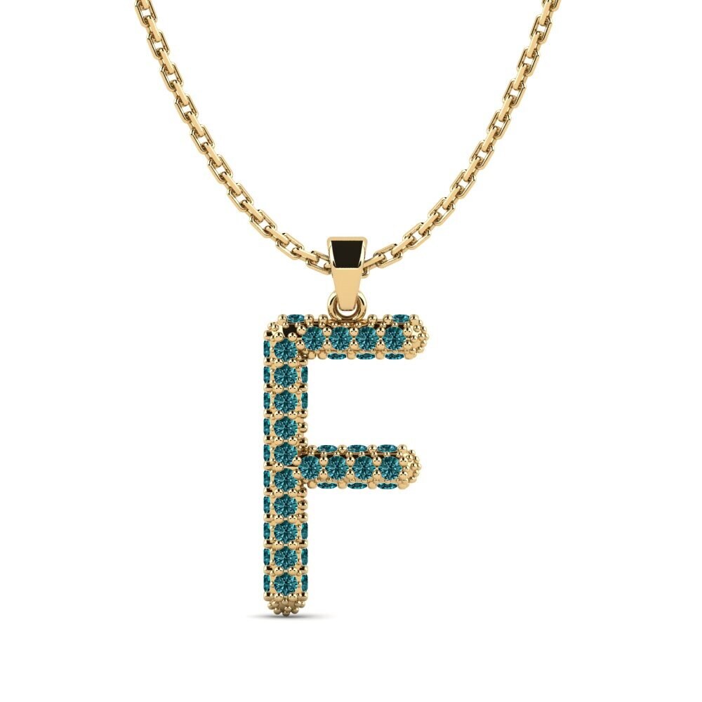 Blauer Diamant Damen anhänger Exeren - F
