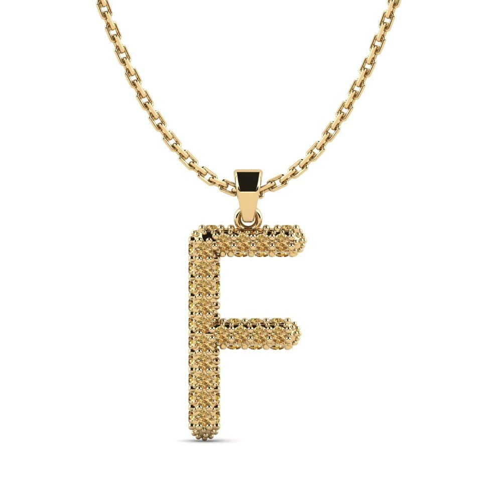 Brauner Diamant Damen anhänger Exeren - F