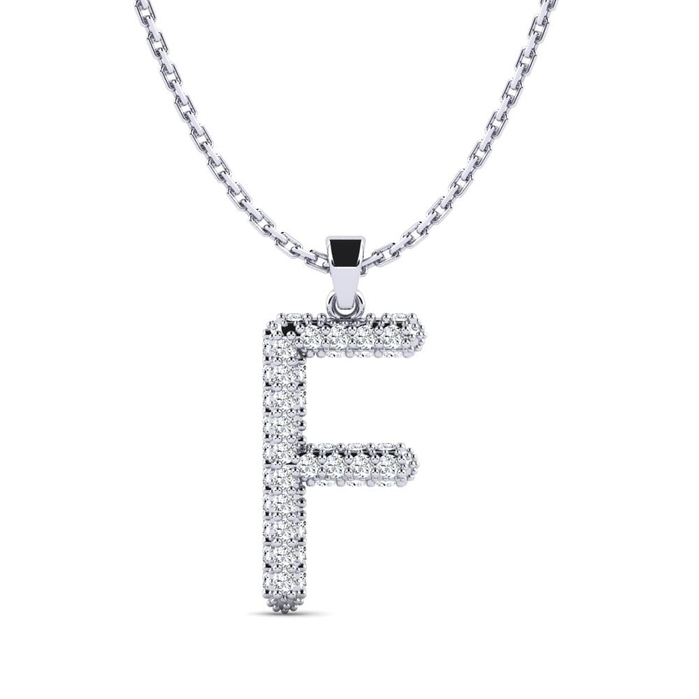 Weißgold 750 Damen anhänger Exeren - F