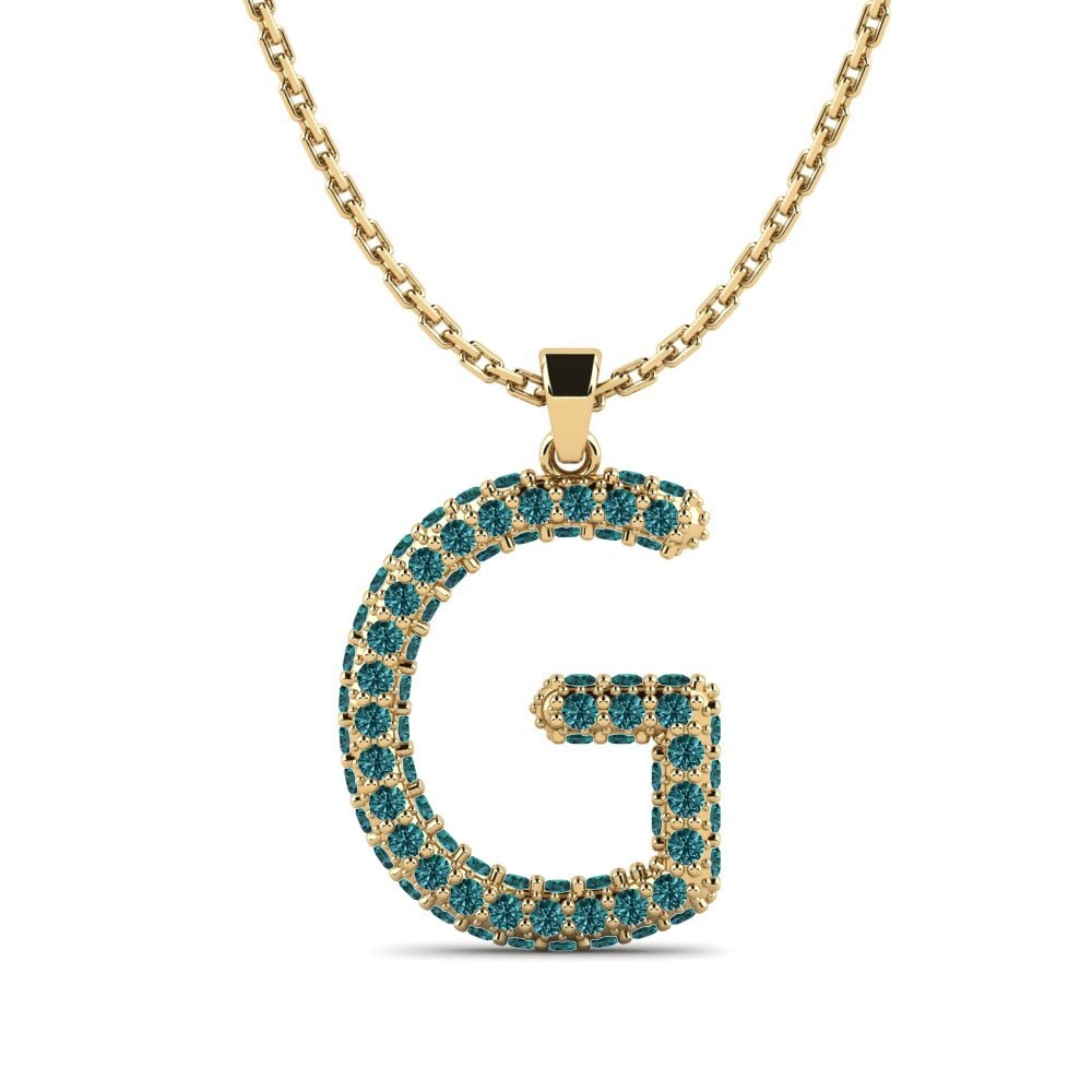 Blauer Diamant Damen anhänger Exeren - G