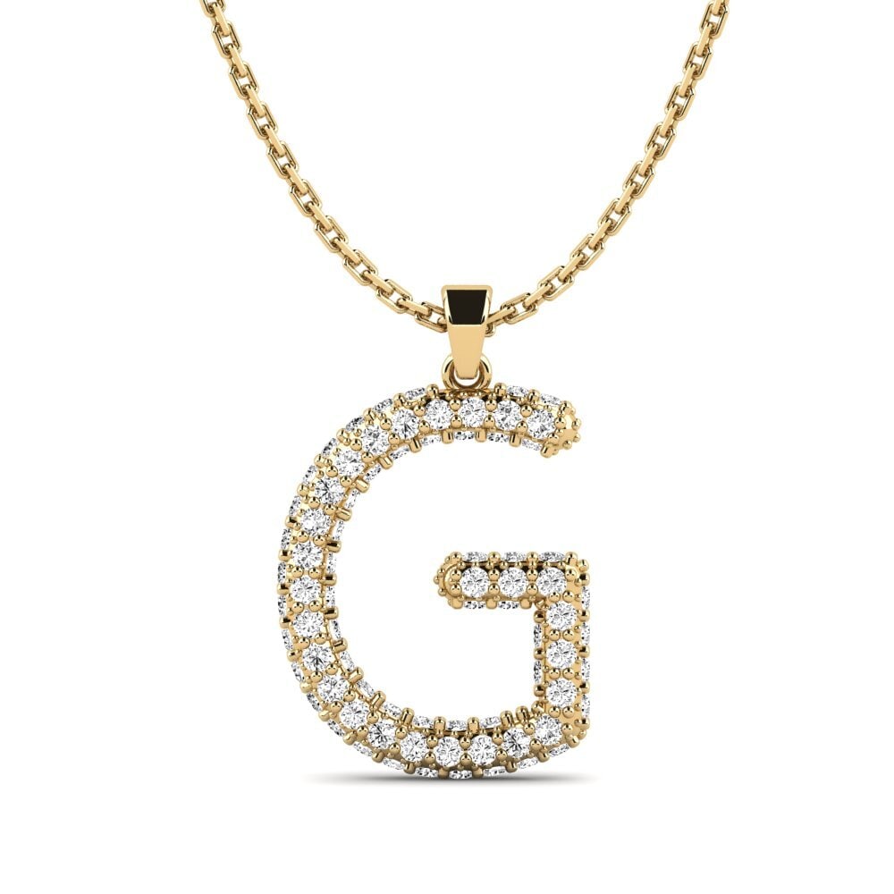 Moissanit Damen anhänger Exeren - G