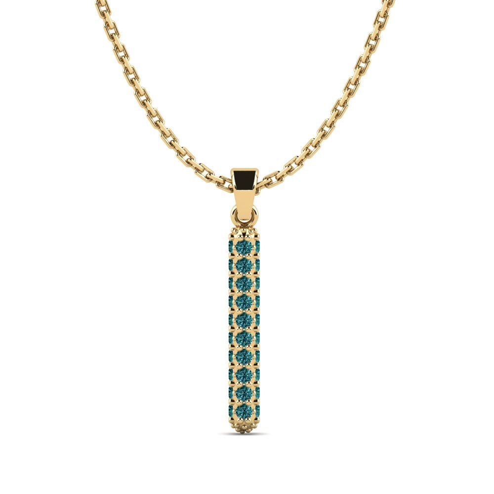Blauer Diamant Damen anhänger Exeren - I
