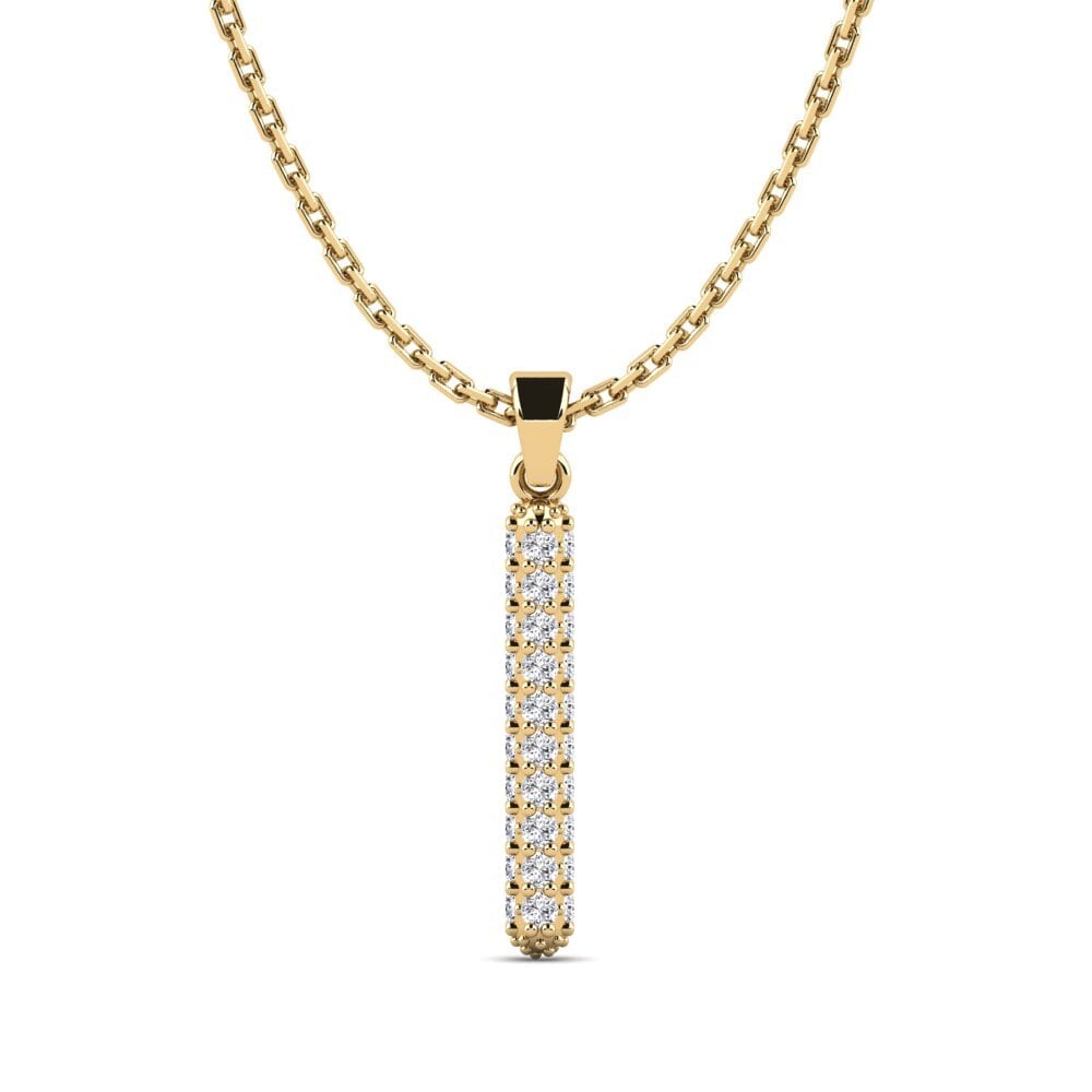 Diamant Damen anhänger Exeren - I