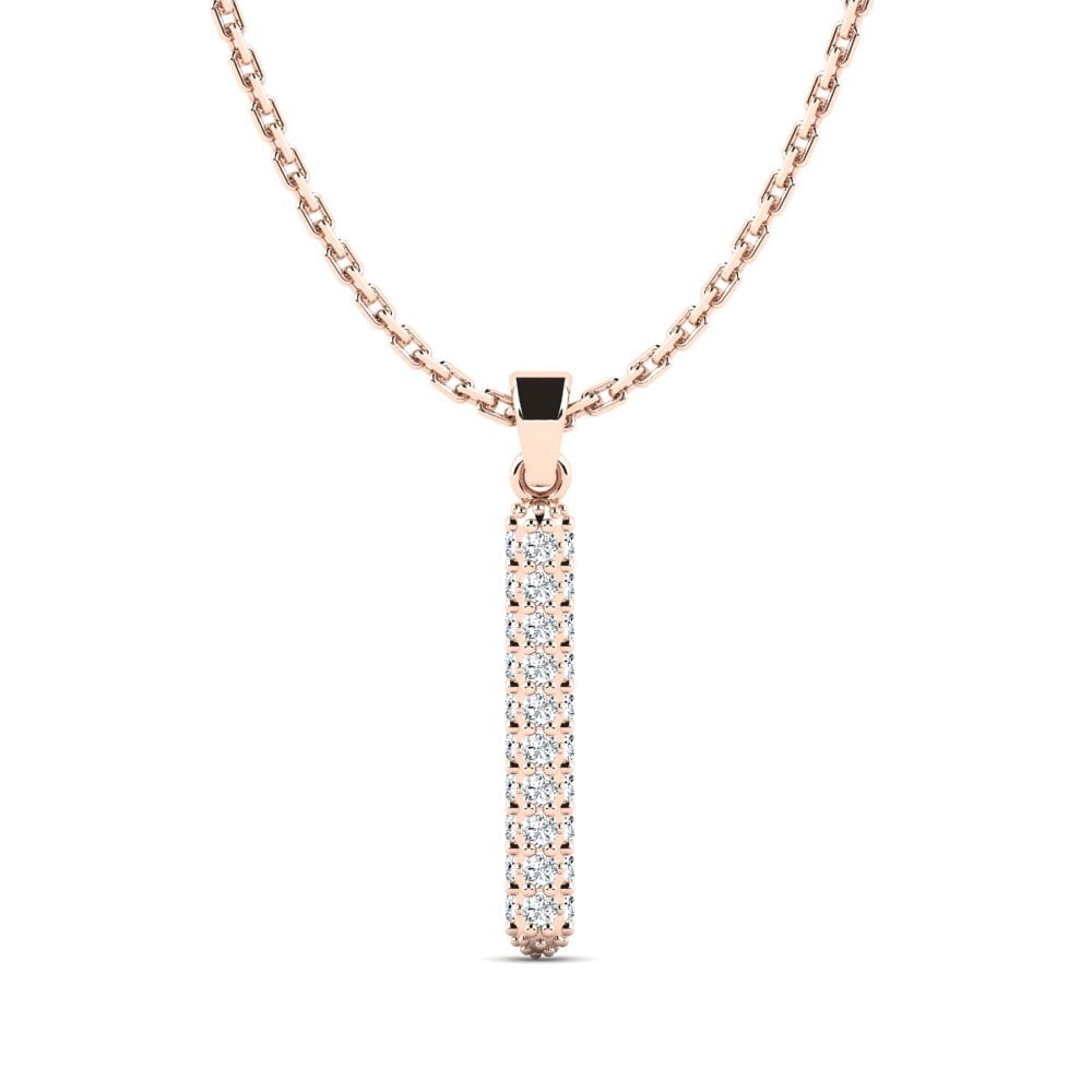 Rotgold 585 Damen anhänger Exeren - I