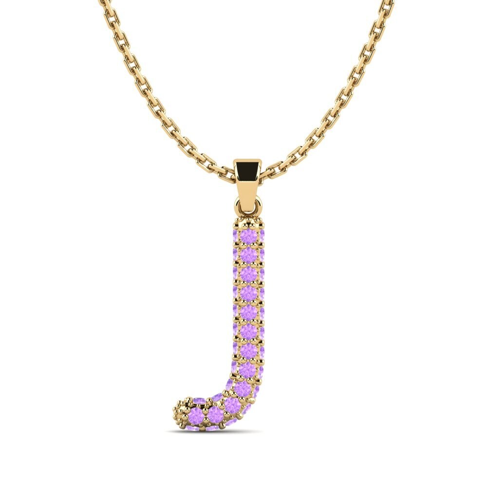 Amethyst Damen anhänger Exeren - J