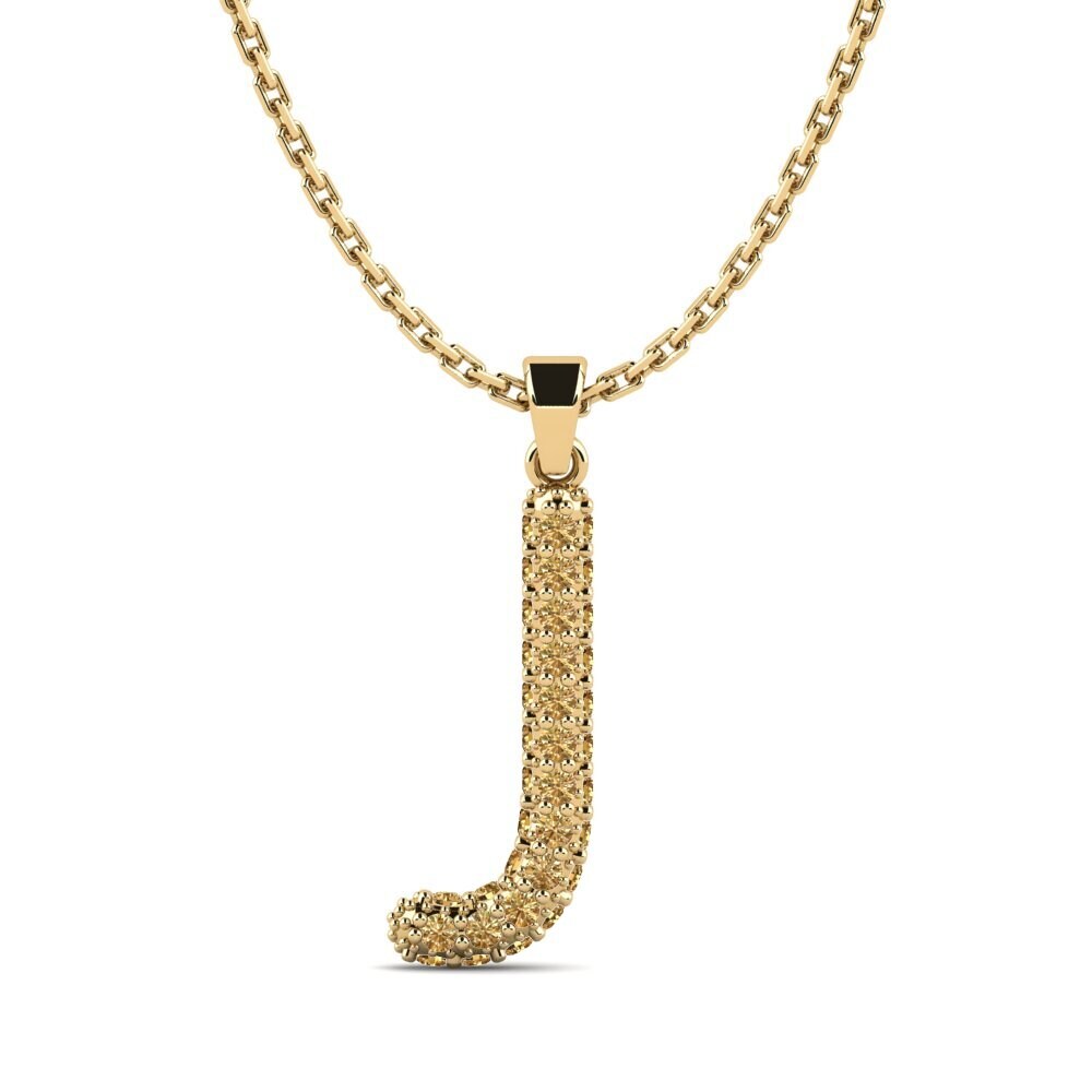 Brauner Diamant Damen anhänger Exeren - J