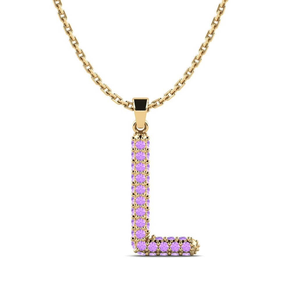 Amethyst Damen anhänger Exeren - L