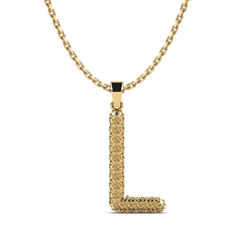 Brauner Diamant Damen anhänger Exeren - L