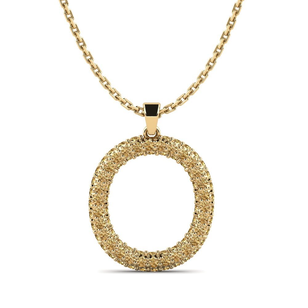 Brauner Diamant Damen anhänger Exeren - O