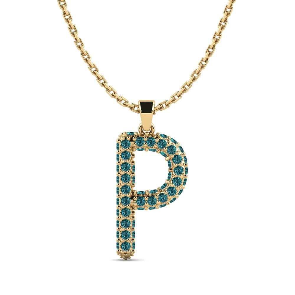 Blauer Diamant Damen anhänger Exeren - P