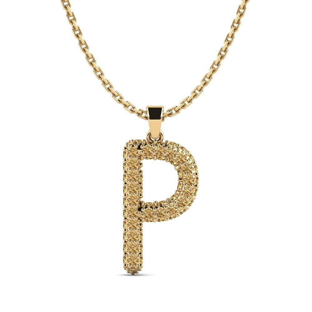 Brauner Diamant Damen anhänger Exeren - P