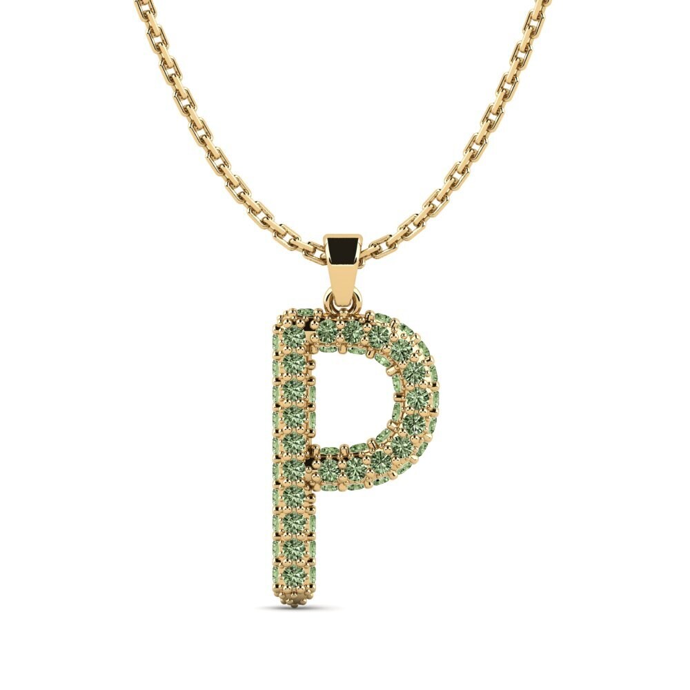 Grüner Diamant Damen anhänger Exeren - P