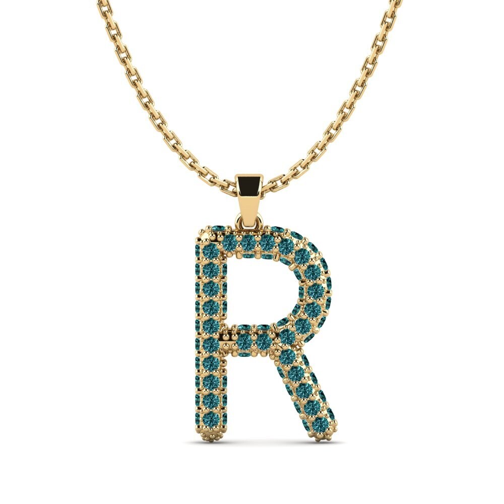 Blauer Diamant Damen anhänger Exeren - R