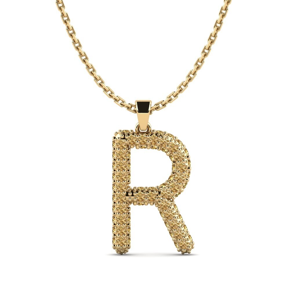 Brauner Diamant Damen anhänger Exeren - R