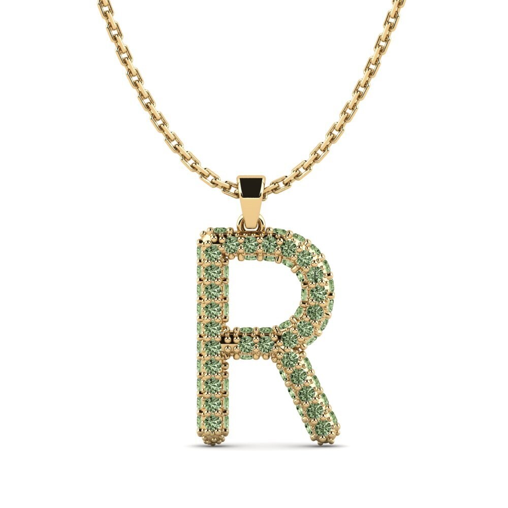 Grüner Diamant Damen anhänger Exeren - R