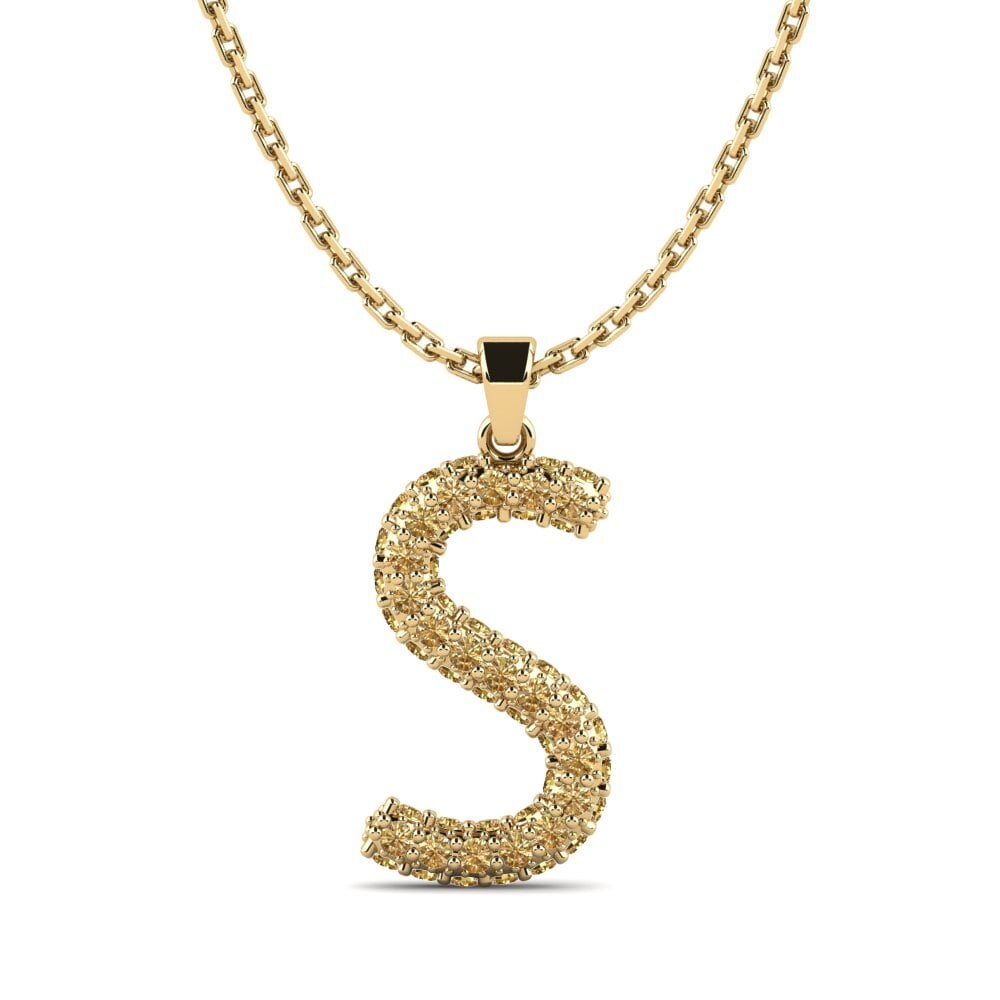 Brauner Diamant Damen anhänger Exeren - S