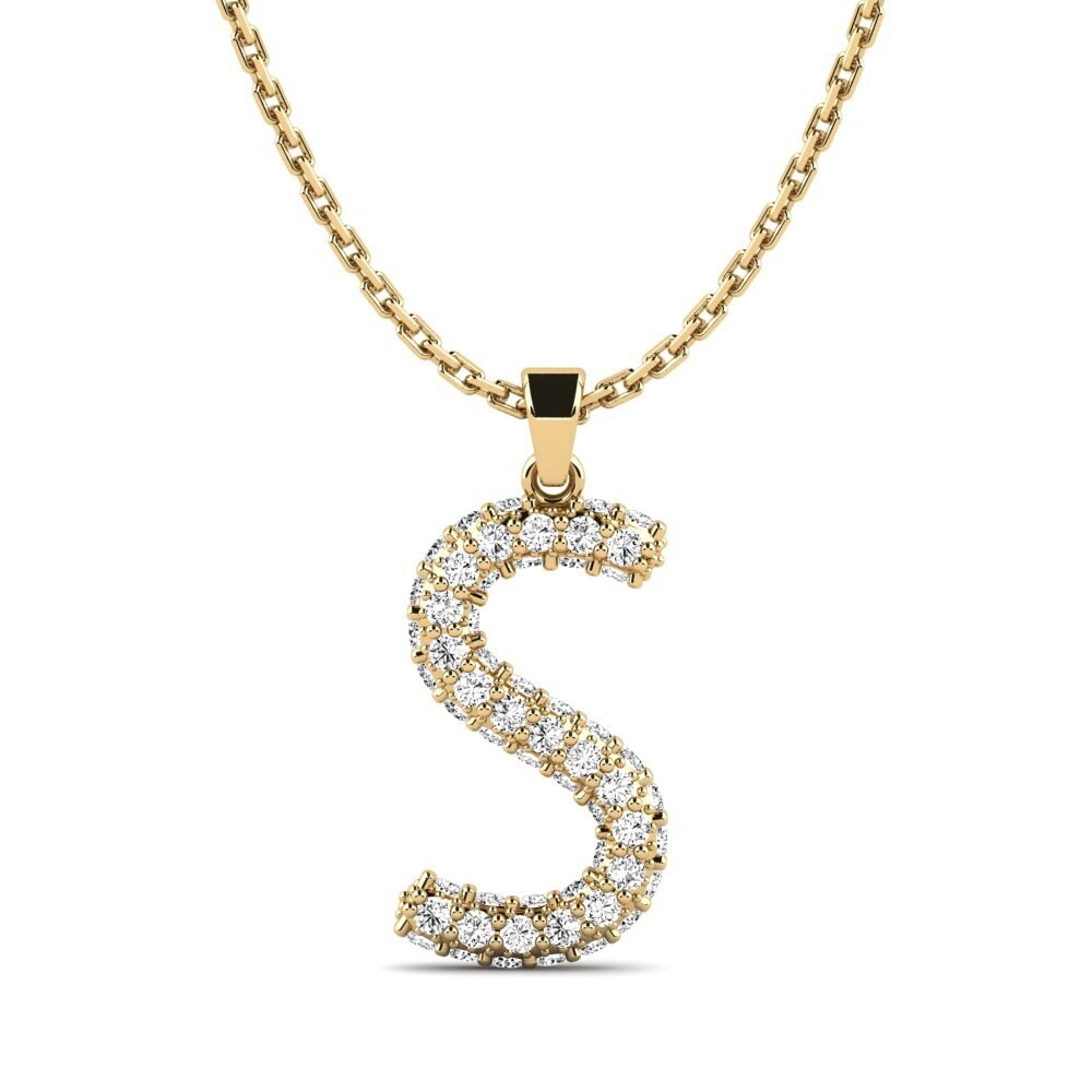 Moissanit Damen anhänger Exeren - S