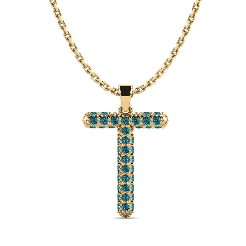 Blauer Diamant Damen anhänger Exeren - T