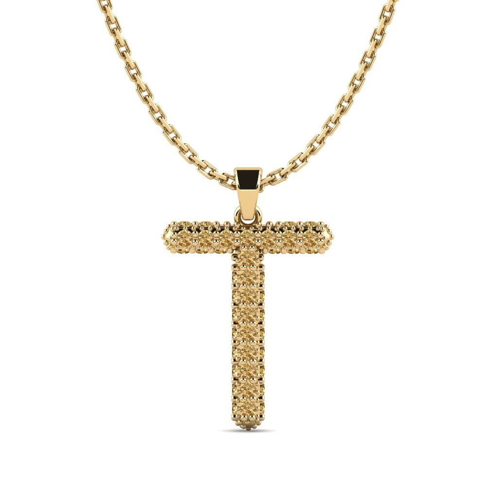 Brauner Diamant Damen anhänger Exeren - T