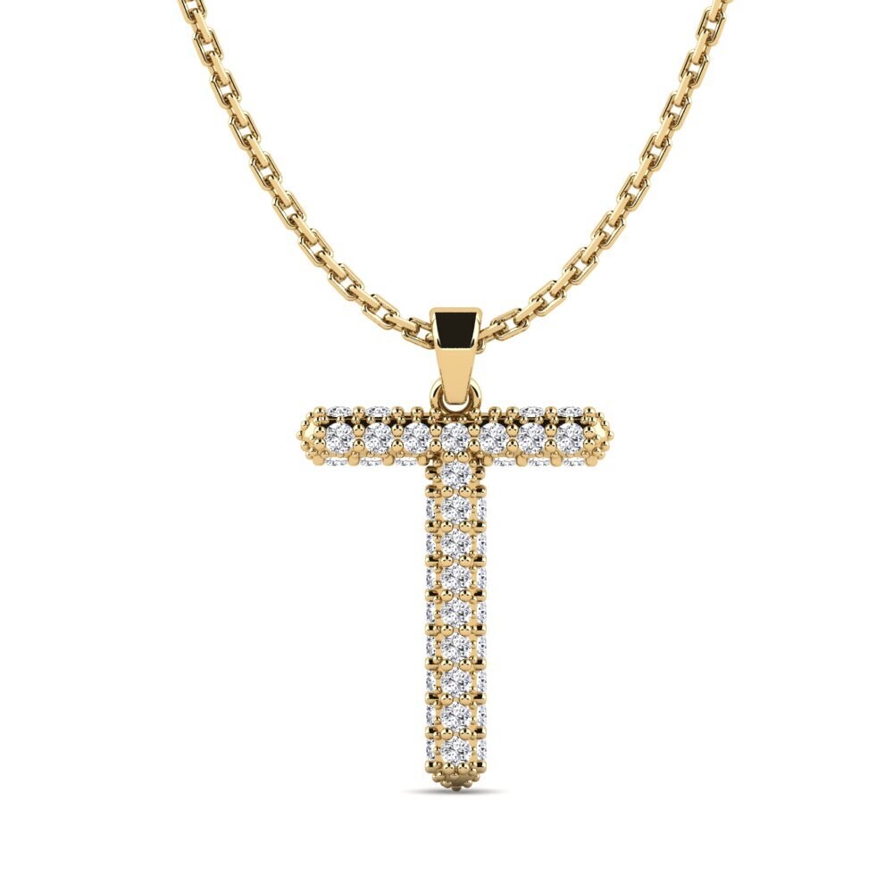 Diamant Damen anhänger Exeren - T