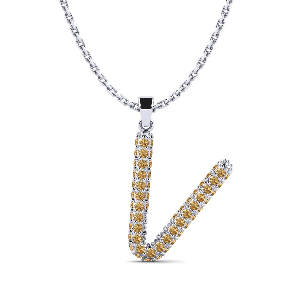 Brauner Diamant Damen anhänger Exeren - V