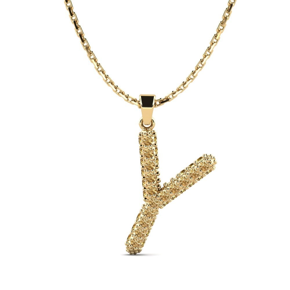 Brauner Diamant Damen anhänger Exeren - Y