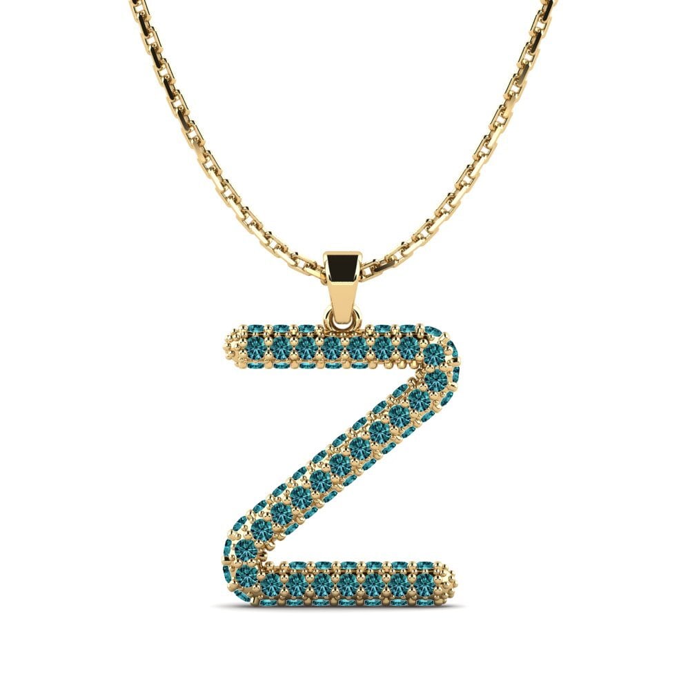 Blauer Diamant Damen anhänger Exeren - Z