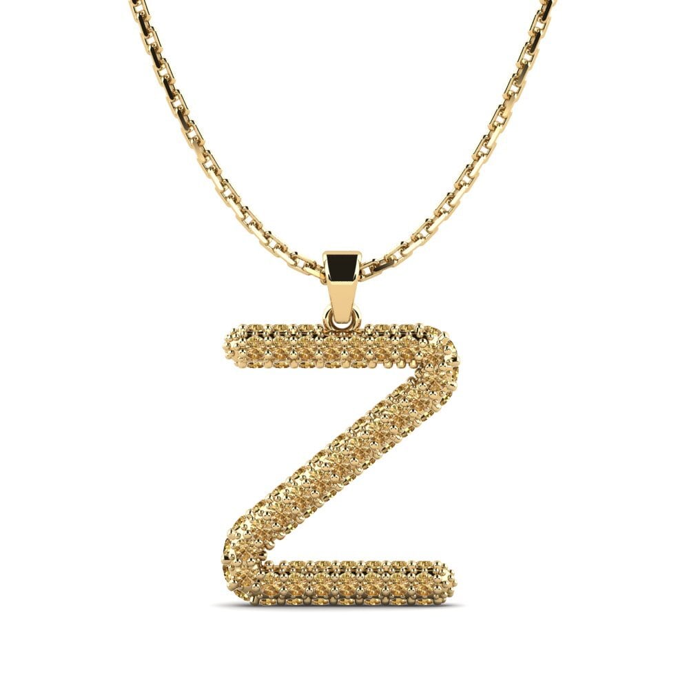 Brauner Diamant Damen anhänger Exeren - Z