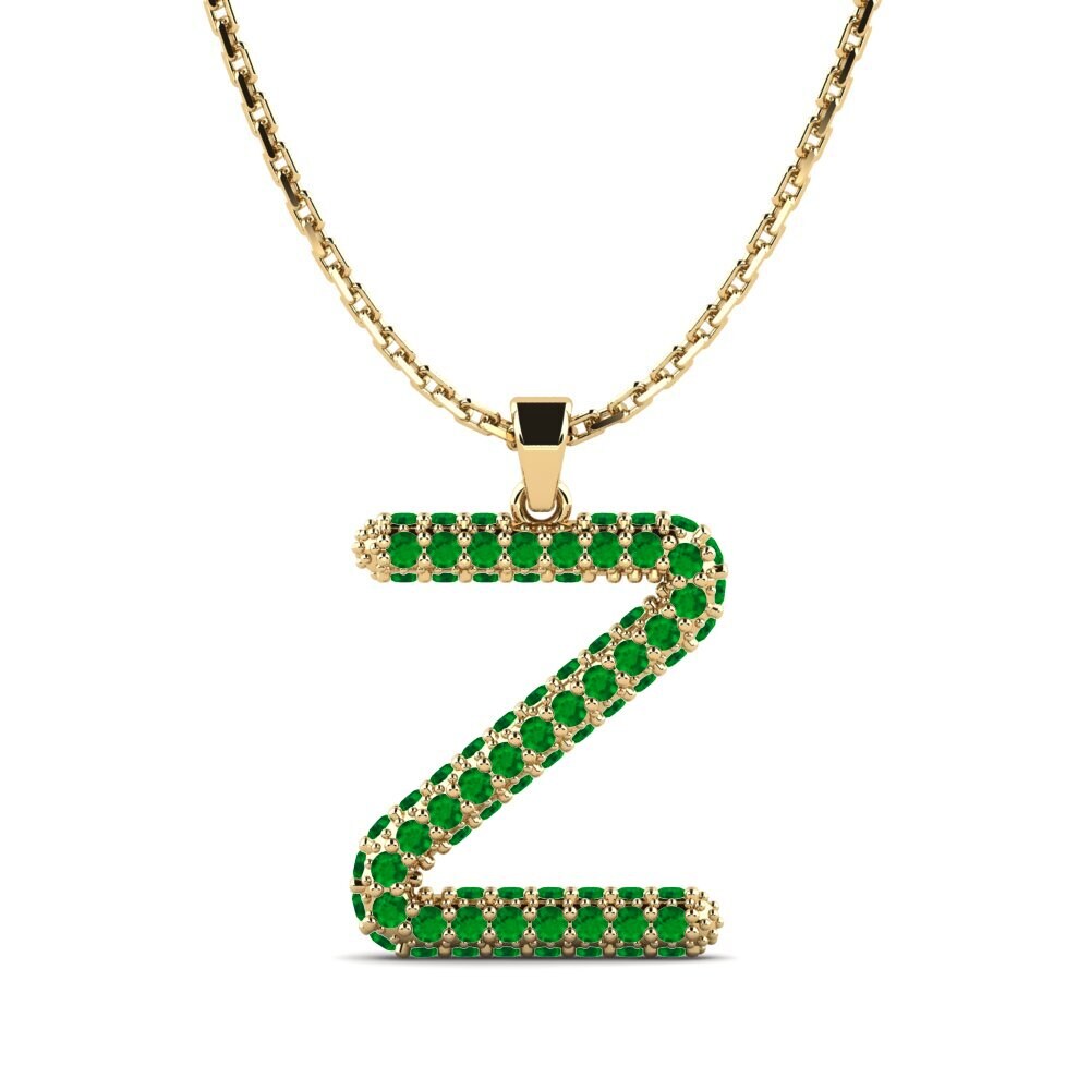 Smaragd Damen anhänger Exeren - Z