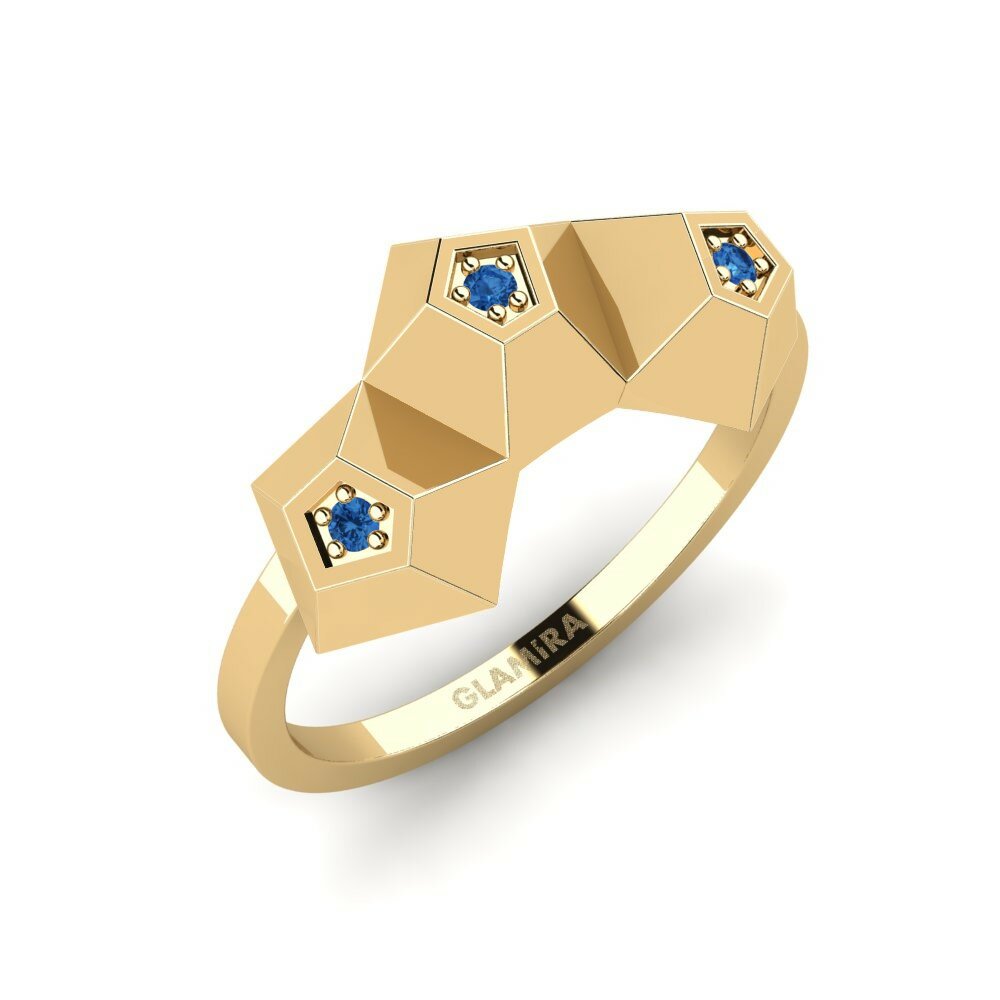 Dark Blue Zirconia Ring Exoplaneter