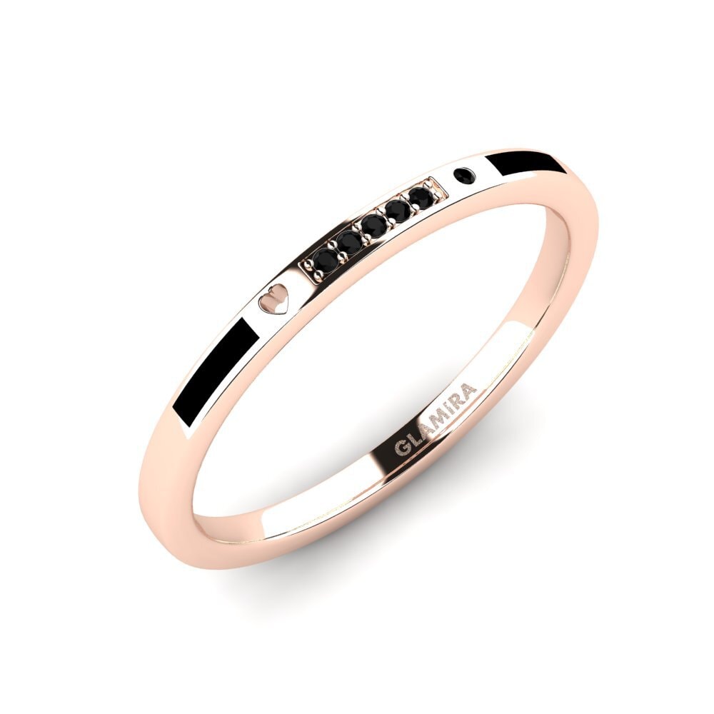 Oro Rosso 375 Onice Nero Anello da uomo Expai