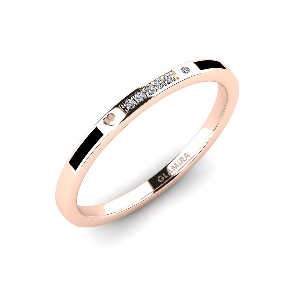 Oro Rosso 375 Zircone Anello da uomo Expai