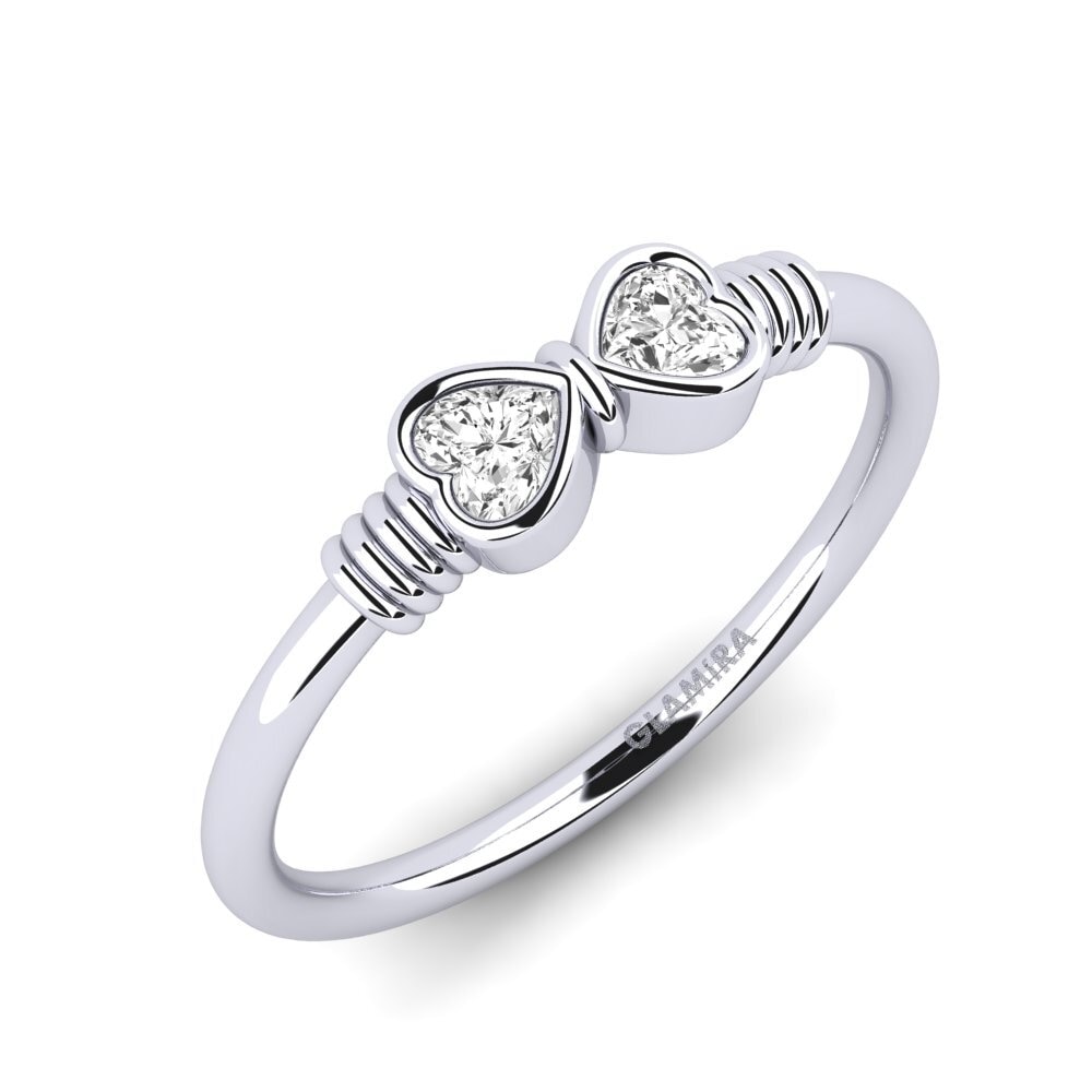 Zafiro blanco Anillo Exten