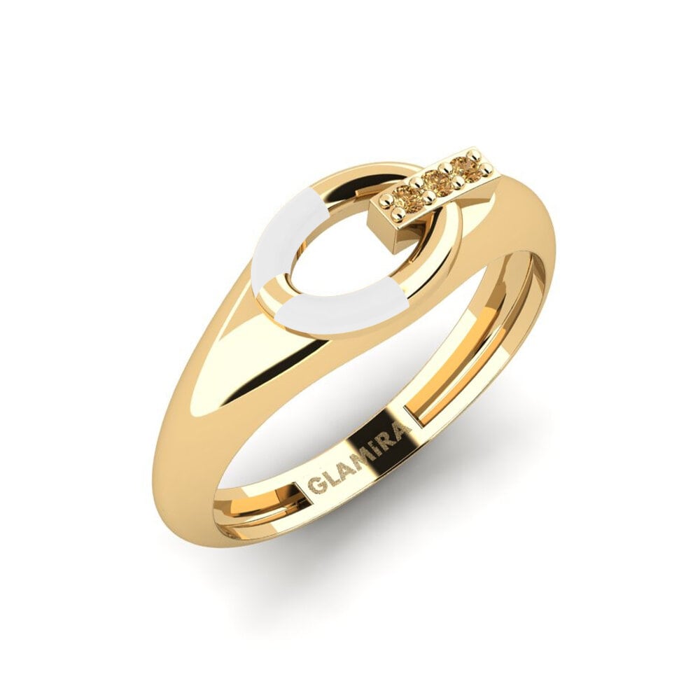 Brown Diamond Pinky Ring External
