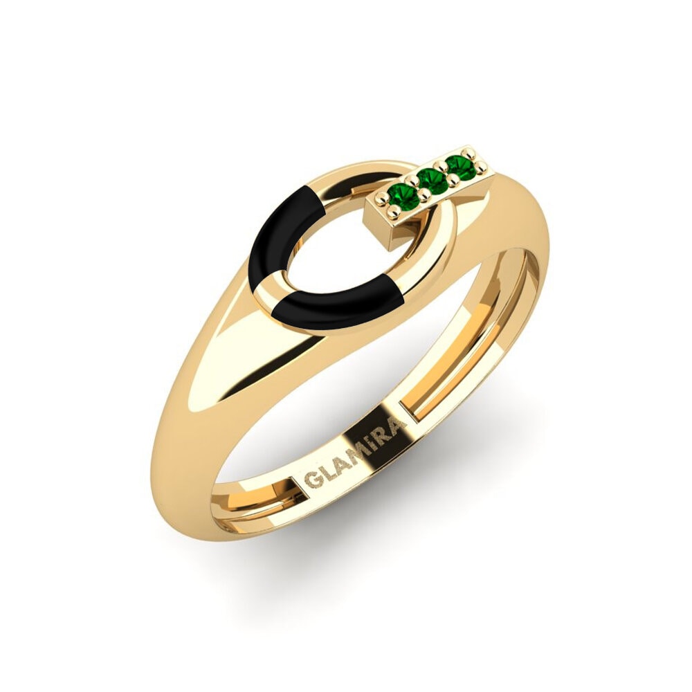 Grüner Zirkonia Pinker Ring External