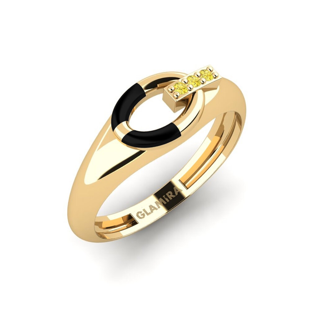 Yellow Sapphire Pinky Ring External