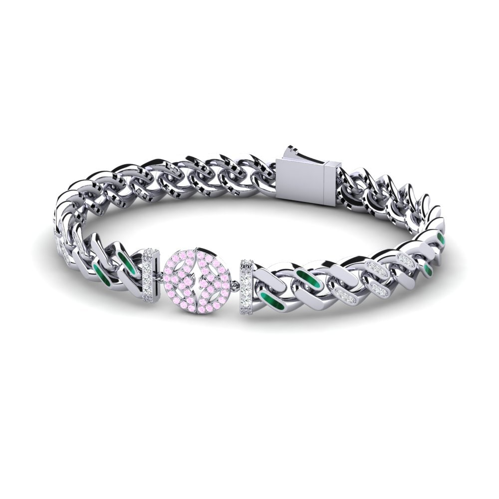 Pink Sapphire Women's Bracelet Extorious