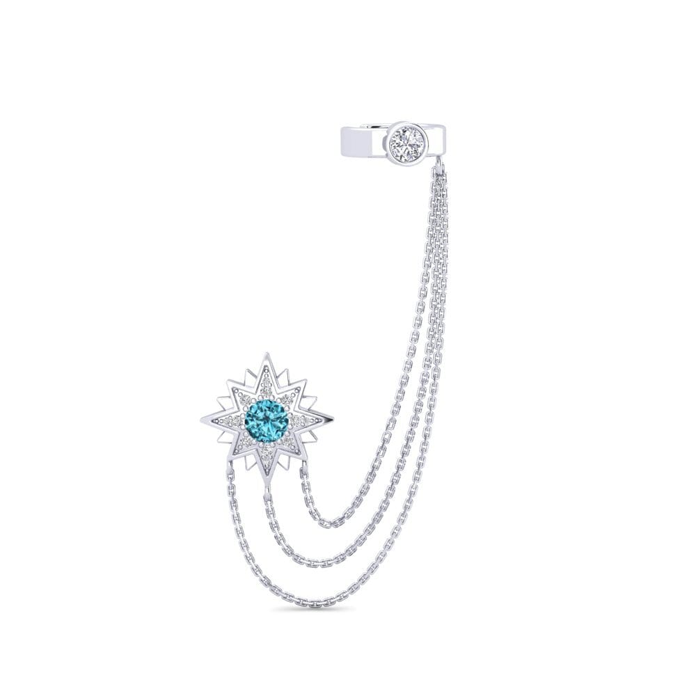 Blue Zircon Women's Earring Extragalactic