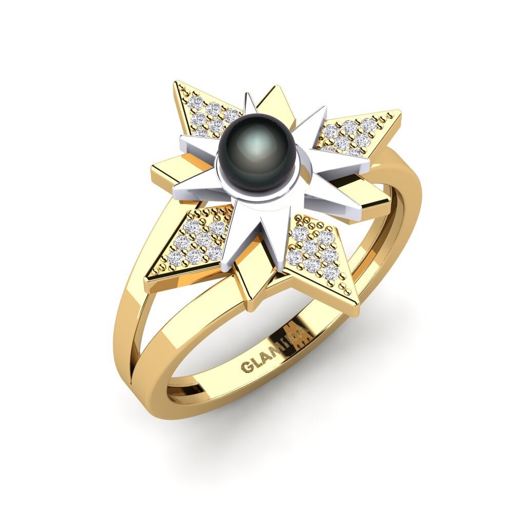 9ct Yellow & White Gold Ring Extrasolar