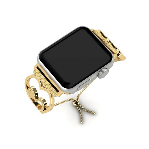 Dây đai Apple Watch® Eyodwa - B Stainless Steel / 585 Yellow Gold & Kim Cương Vàng