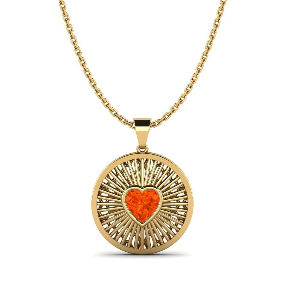 Fire Opal Women's Pendant Ezekielie
