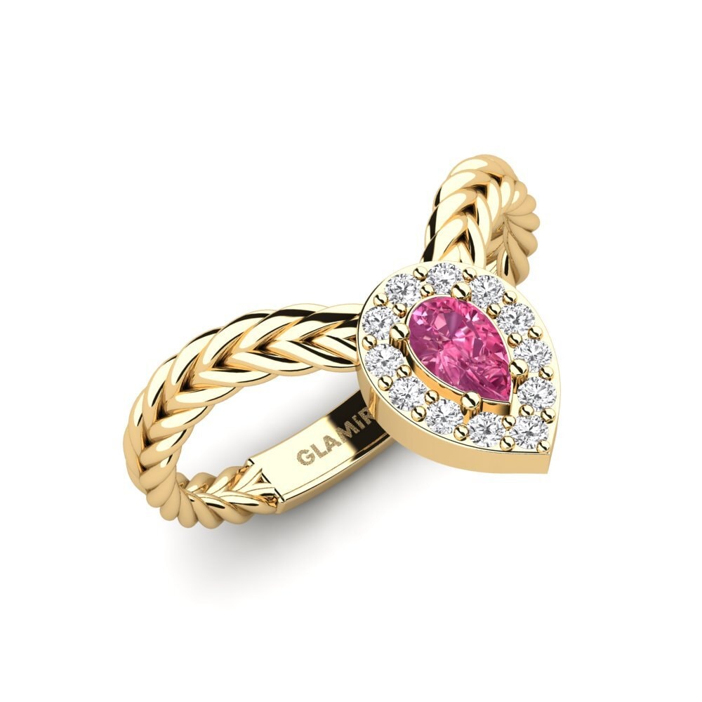 Pink Tourmaline Engagement Ring Eztia