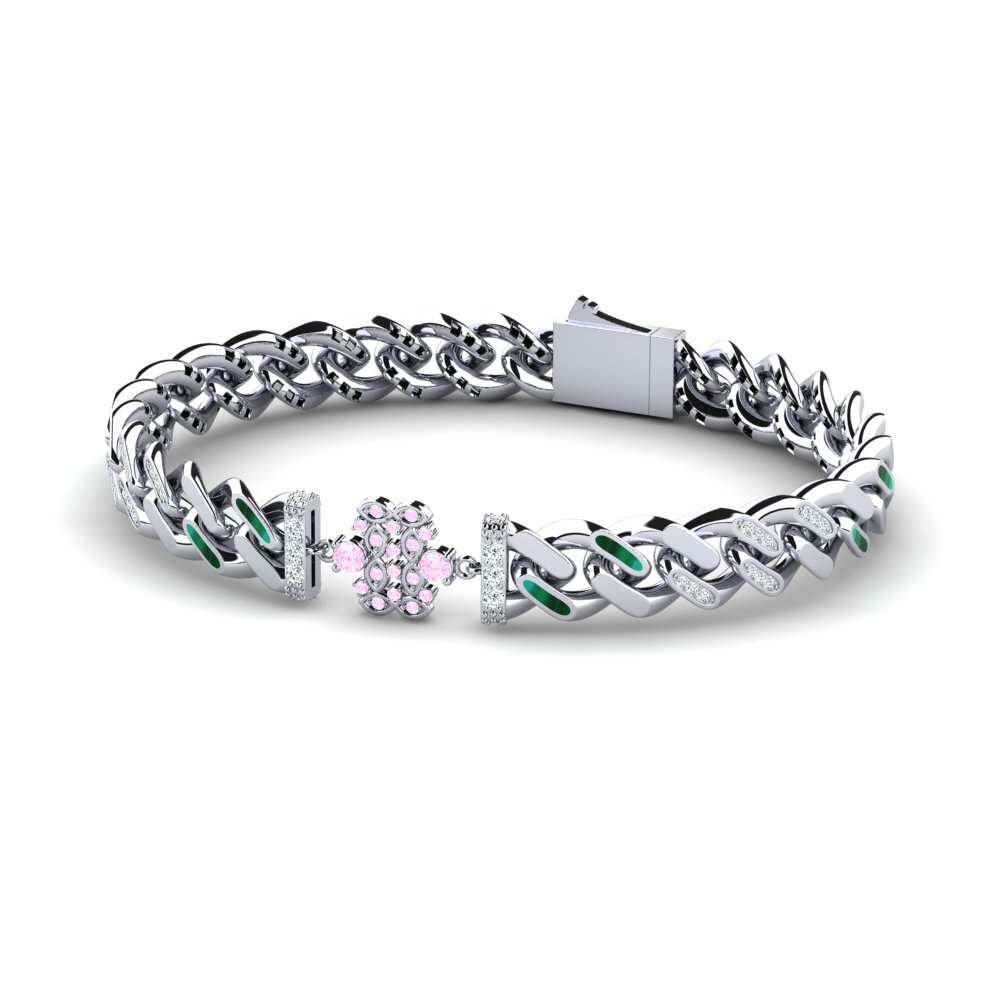Pink Sapphire Women's Bracelet Fabriciana