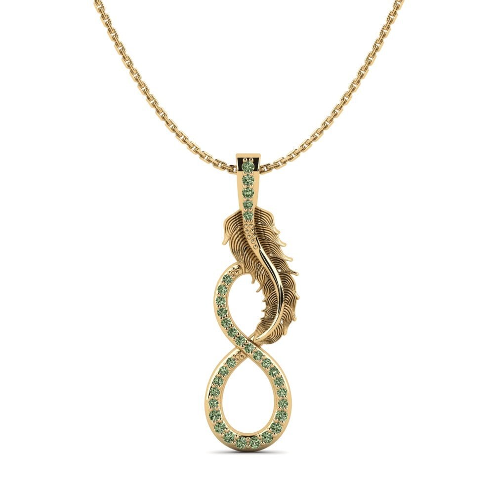 Green Diamond Women's Pendant Fadeless