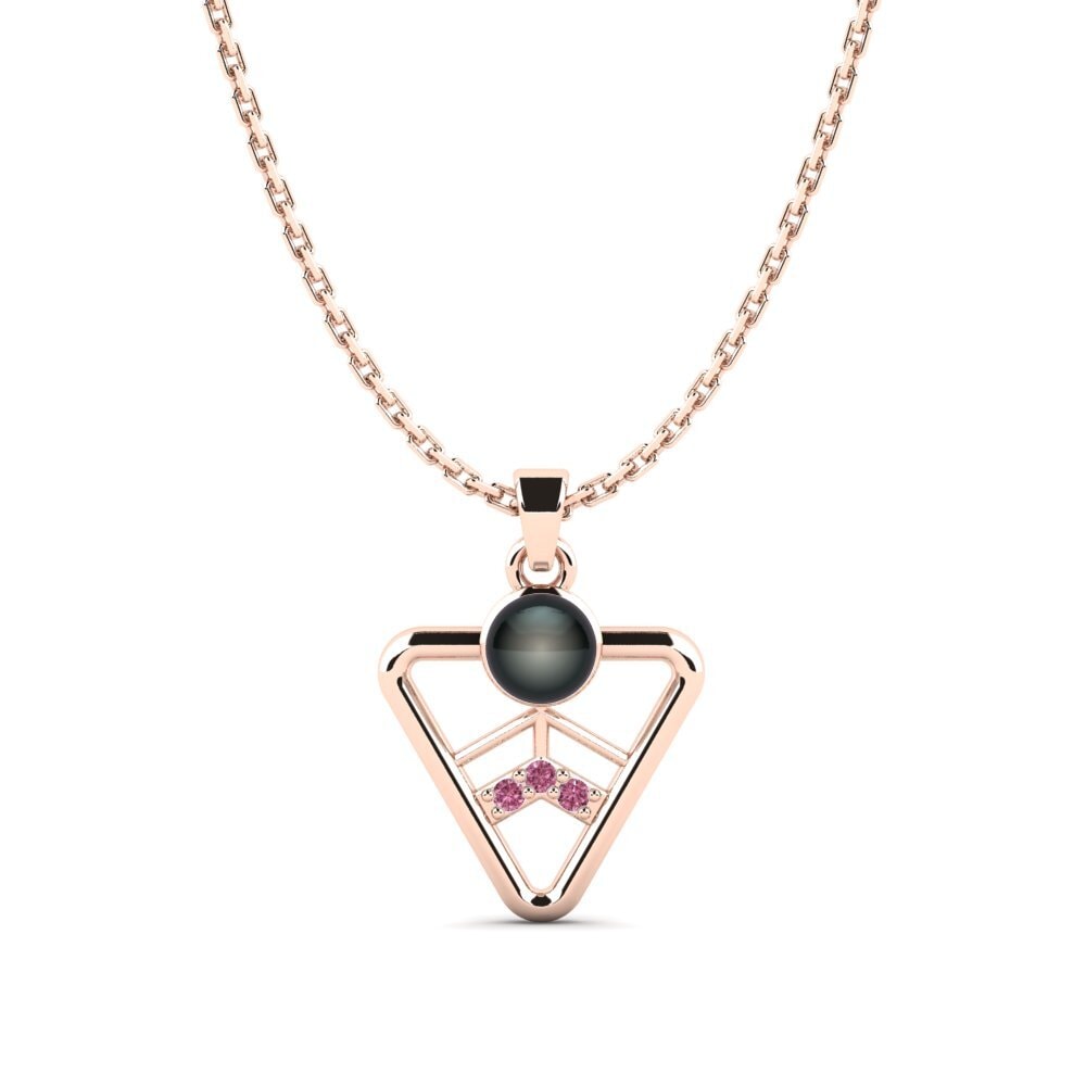 Rotgold 750 Rhodolit-Granat Damen anhänger Fahlobinas
