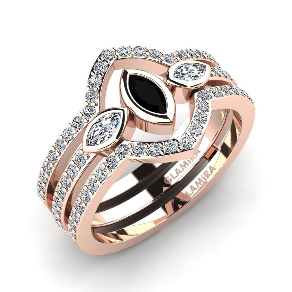 Black Onyx Ring Fainisb SET