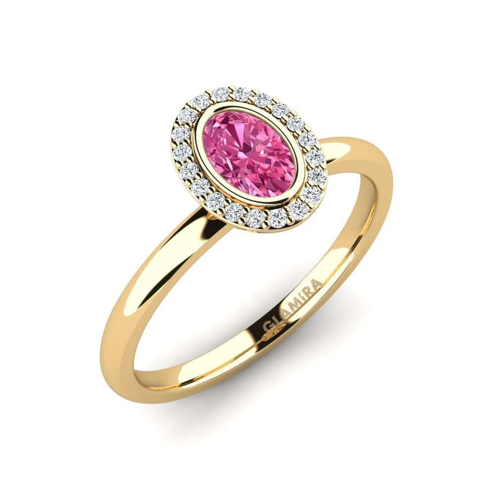 Pink Tourmaline Engagement Ring Familotan