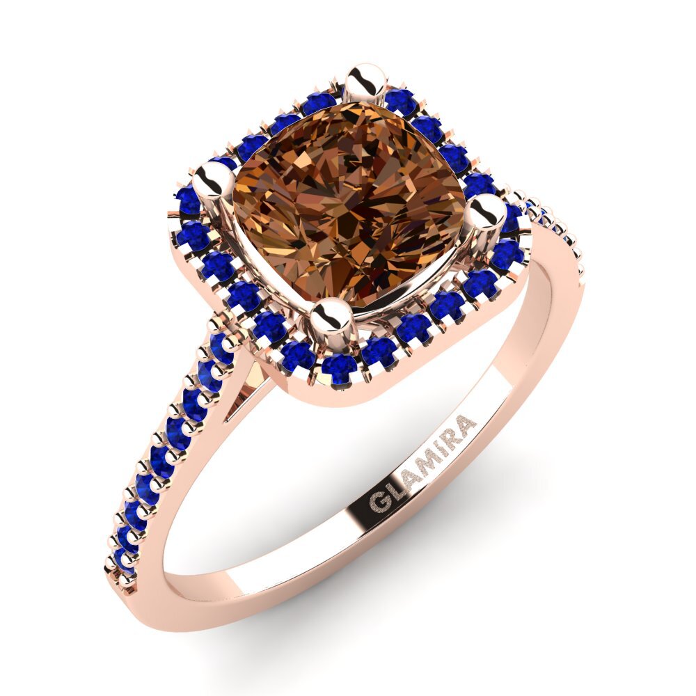 14ct Rose Gold Engagement Ring Fanetta