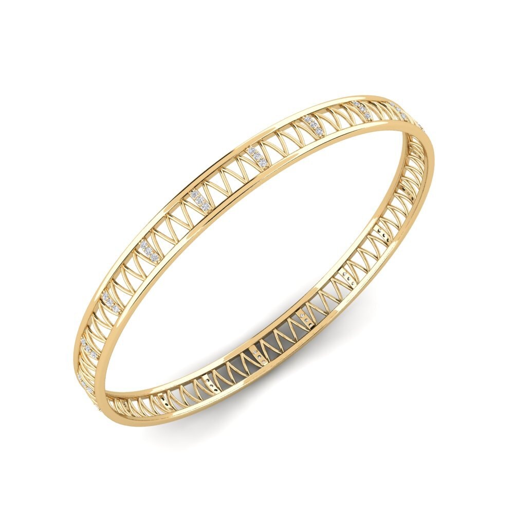 Bracelet Jonc Femme – Or Doré Jaune – Cercle Ouvert – Alliage – Neuf Sans Emballage – Accessoire De Mode