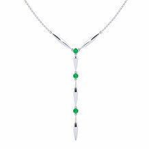 Lariat Emerald Necklaces